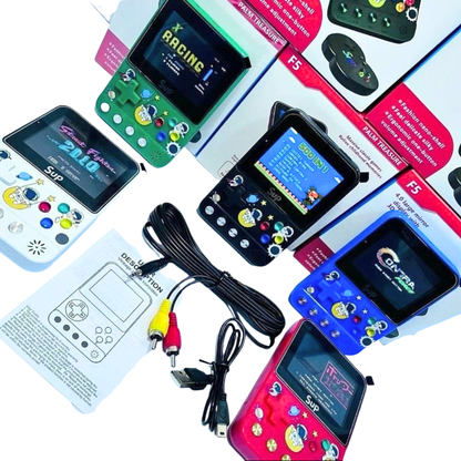 Consola Retro F5 – Compacta, Portátil y con Conexión para TV