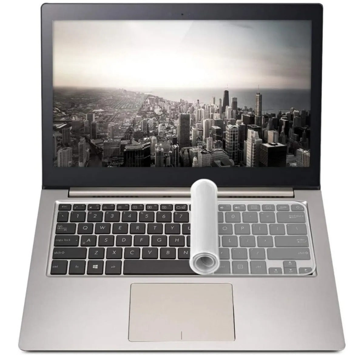 Protector de Teclado para Portátil 14”–15” | Silicona Transparente, Flexible y Resistente