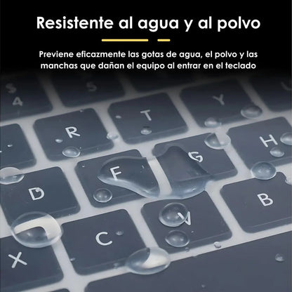 Protector de Teclado para Portátil 14”–15” | Silicona Transparente, Flexible y Resistente