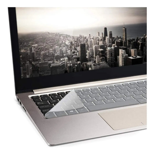 Protector de Teclado para Portátil 14”–15” | Silicona Transparente, Flexible y Resistente