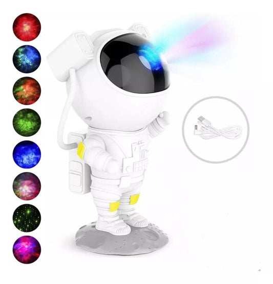 Proyector de Galaxia y Estrellas de Astronauta con luz nocturna y control - INOTEK s.a.s