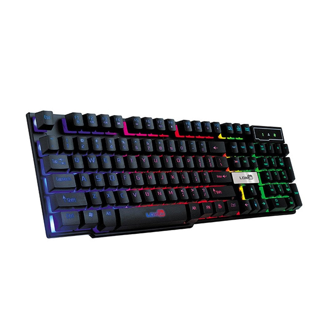 Teclado R-260 USB con Retroiluminación RGB Ajustable | Precisión y Estilo para Todo Tipo de Jugador