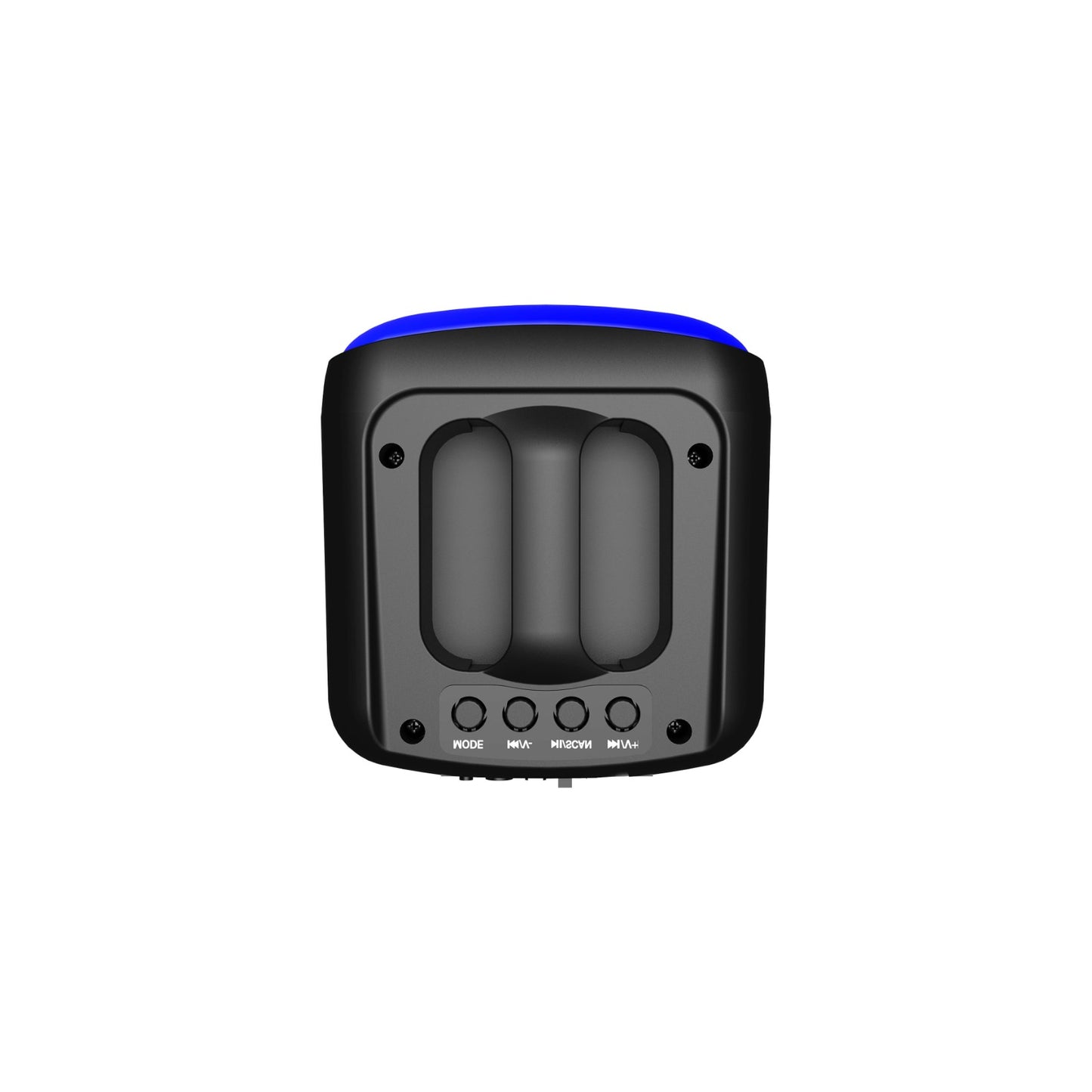 Parlante RS-4201 Bluetooth con Doble Bocina de 4" y Luces LED RGB | Sonido Potente (10W) y Conectividad Versátil USB/SD/FM/AUX  -