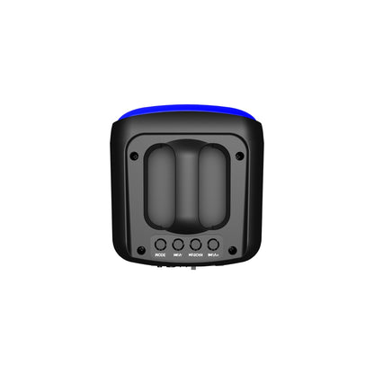 Parlante RS-4201 Bluetooth con Doble Bocina de 4" y Luces LED RGB | Sonido Potente (10W) y Conectividad Versátil USB/SD/FM/AUX  -