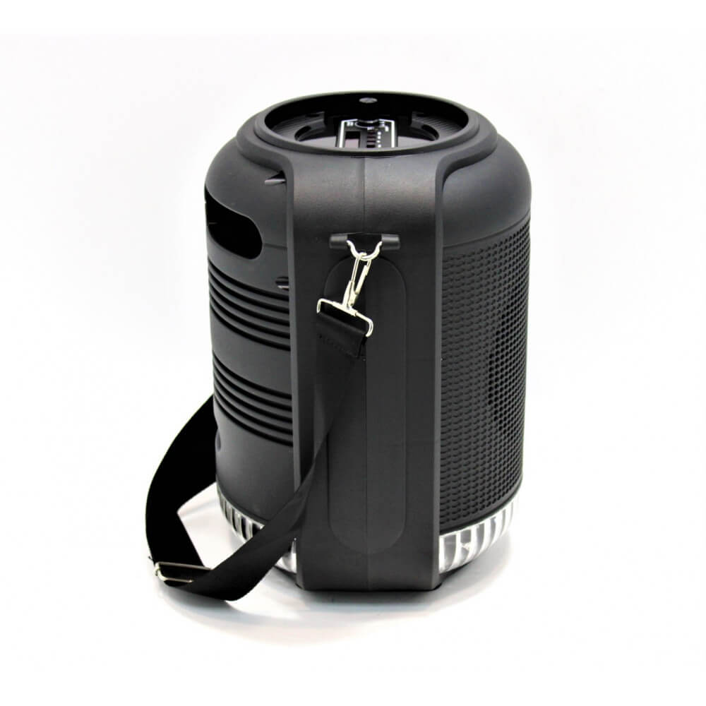 Parlante RX-6101 Bluetooth 5.0 TWS | 10W, Bocina 6.5" - Luces LED, USB/FM/AUX - Incluye Micrófono para Karaoke