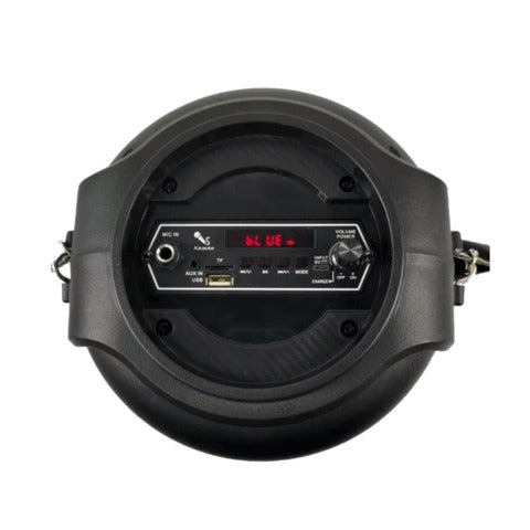 Parlante RX-6101 Bluetooth 5.0 TWS | 10W, Bocina 6.5" - Luces LED, USB/FM/AUX - Incluye Micrófono para Karaoke