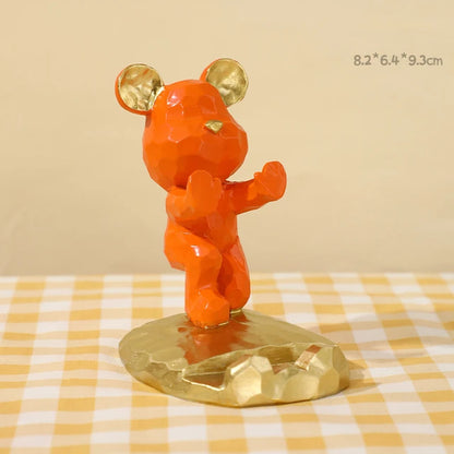 Soporte para celular en resina de alta caldidad - diseño de osito