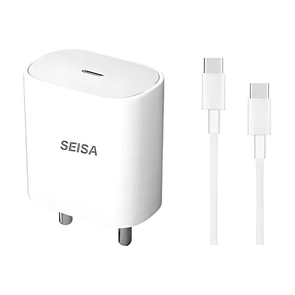 Cargador con Cable USB-C | Seisa SQ-P02CC 20 W – Carga Rápida - INOTEK s.a.s