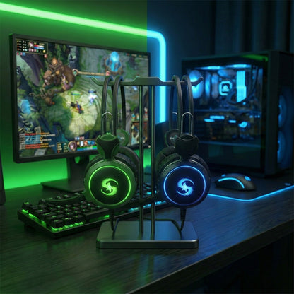 Diademas Gamer T-591 RGB - Micrófono Omnidireccional - Vista 6