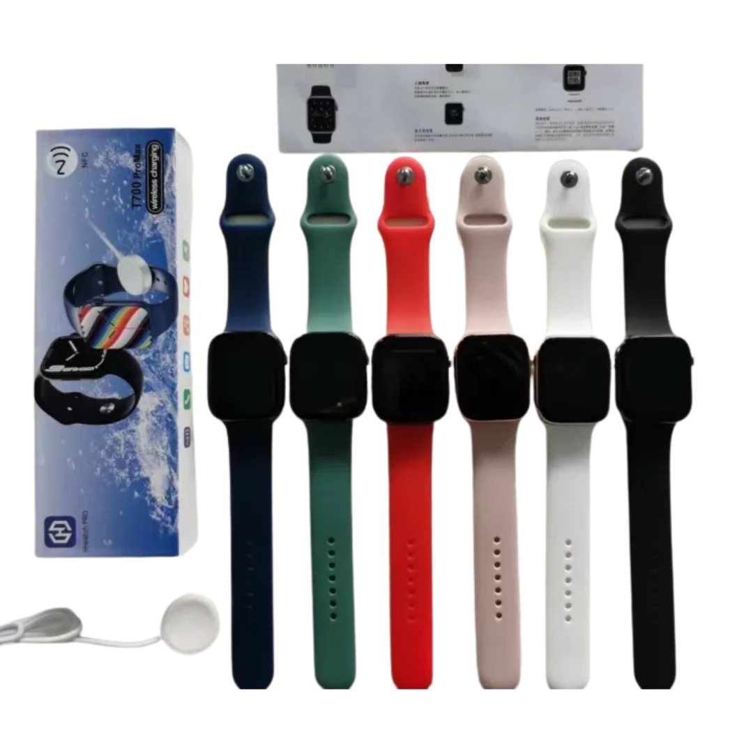 Reloj Inteligente T700 Pro Max | Pantalla HD 1.75”, Notificaciones, Deportes y Salud
