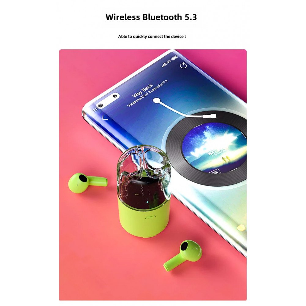 Audífonos y Parlante TC60 2 en 1 | Bluetooth 5.3 y Sonido Portátil