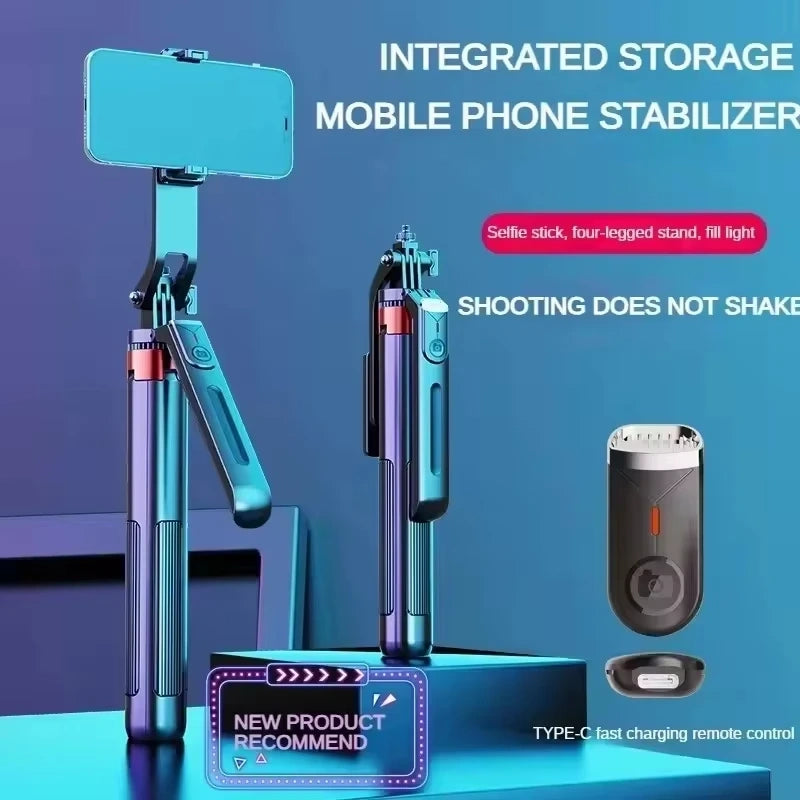 Trípode Selfie Stick 1.8m WEB-P195 | Base 4 Patas y Bluetooth