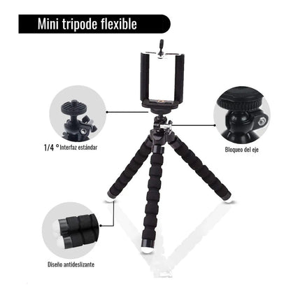 Tripode soporte tipo Araña / Pulpo | Flexibilidad y Estabilidad