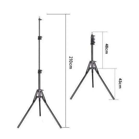Trípode 2.1 Metros | Soporte Ajustable para Cámaras y Luces