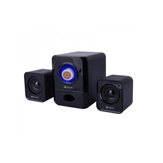 Parlantes Kisonli U-2900 2.1 - USB| Sonido Potente y Compacto para tu PC o Laptop - INOTEK s.a.s