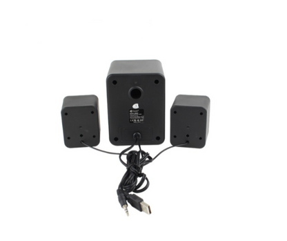 Parlantes Kisonli U-2900 2.1 - USB| Sonido Potente y Compacto para tu PC o Laptop
