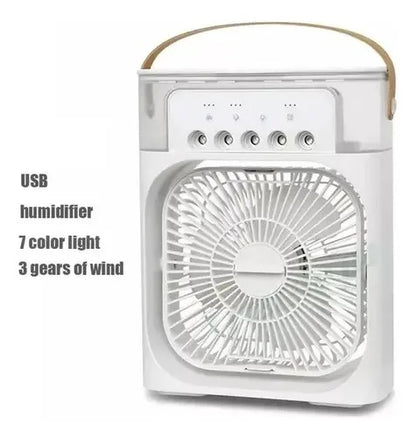 Ventilador de Mesa Eléctrico con Humidificador – Compacto y Portátil