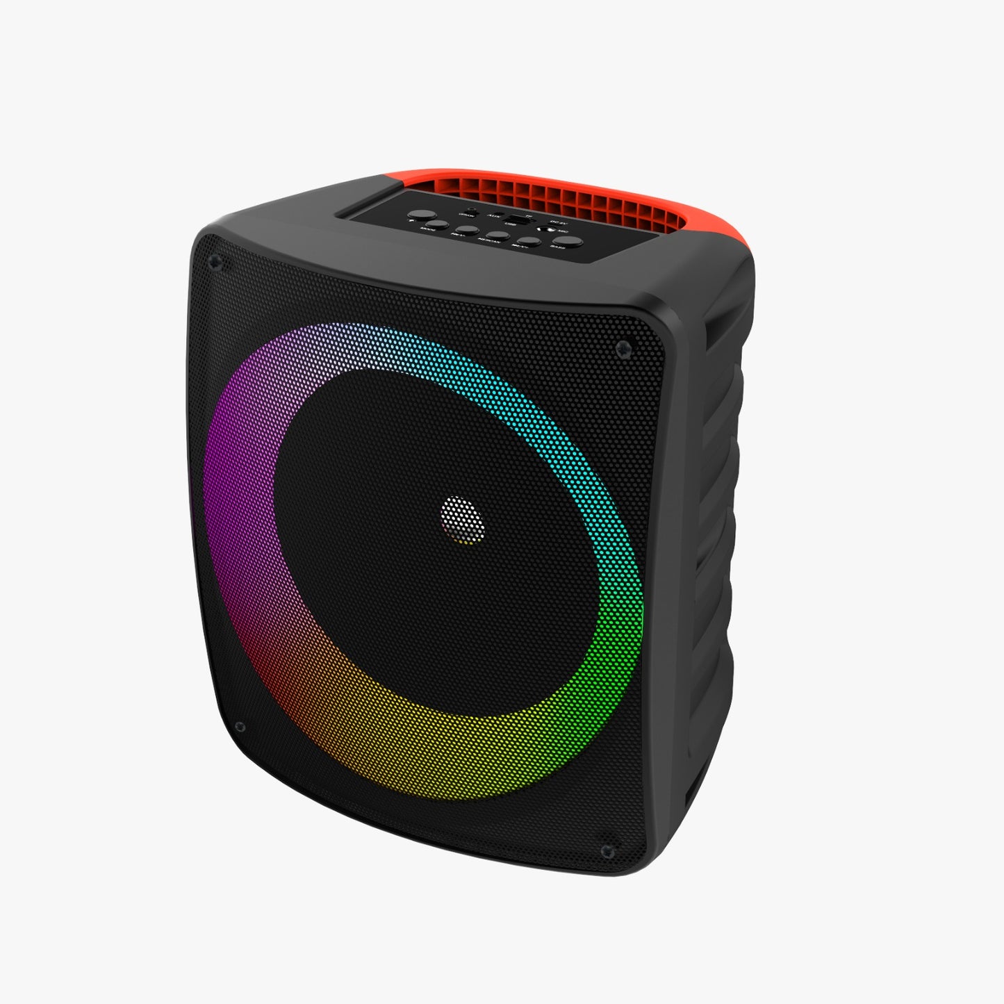 Parlante S2 Bluetooth | 10W, Bocina 6", USB/SD/FM/AUX + Entrada para Micrófono | Sonido Potente Portátil (30cm)