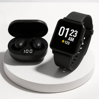 Reloj Smartwatch + Audífonos Inalámbricos, 2 en 1 - Combo inteligente