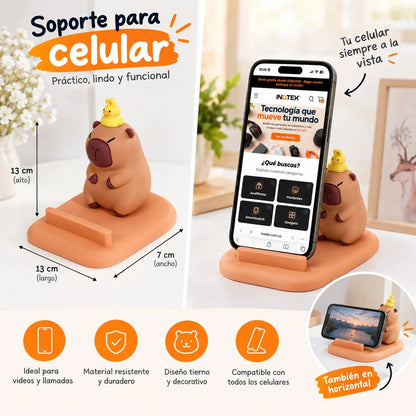 Soporte para Celular de Escritorio con Figuras Animadas Kawaii