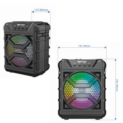 Parlante JBK-625 Bluetooth | Bocina 6.5'', 7W, USB/SD/FM/AUX + Entrada para Micrófono