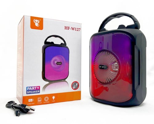 Parlante Portátil HF-W127 | Bluetooth TWS, USB/SD/FM/AUX - 5W de Potencia - Batería Recargable