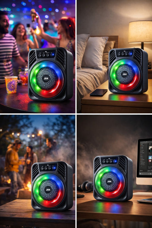 Parlante JBK-S6 Bluetooth 5.0 | 5W, USB/SD/FM + Entrada para Micrófono - Batería 500mAh