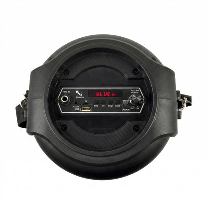 Parlante RX-6101 Bluetooth 5.0 TWS | 10W, Bocina 6.5" - Luces LED, USB/FM/AUX - Incluye Micrófono para Karaoke