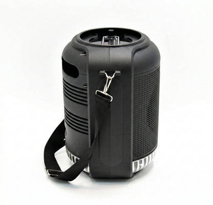 Parlante RX-6101 Bluetooth 5.0 TWS | 10W, Bocina 6.5" - Luces LED, USB/FM/AUX - Incluye Micrófono para Karaoke