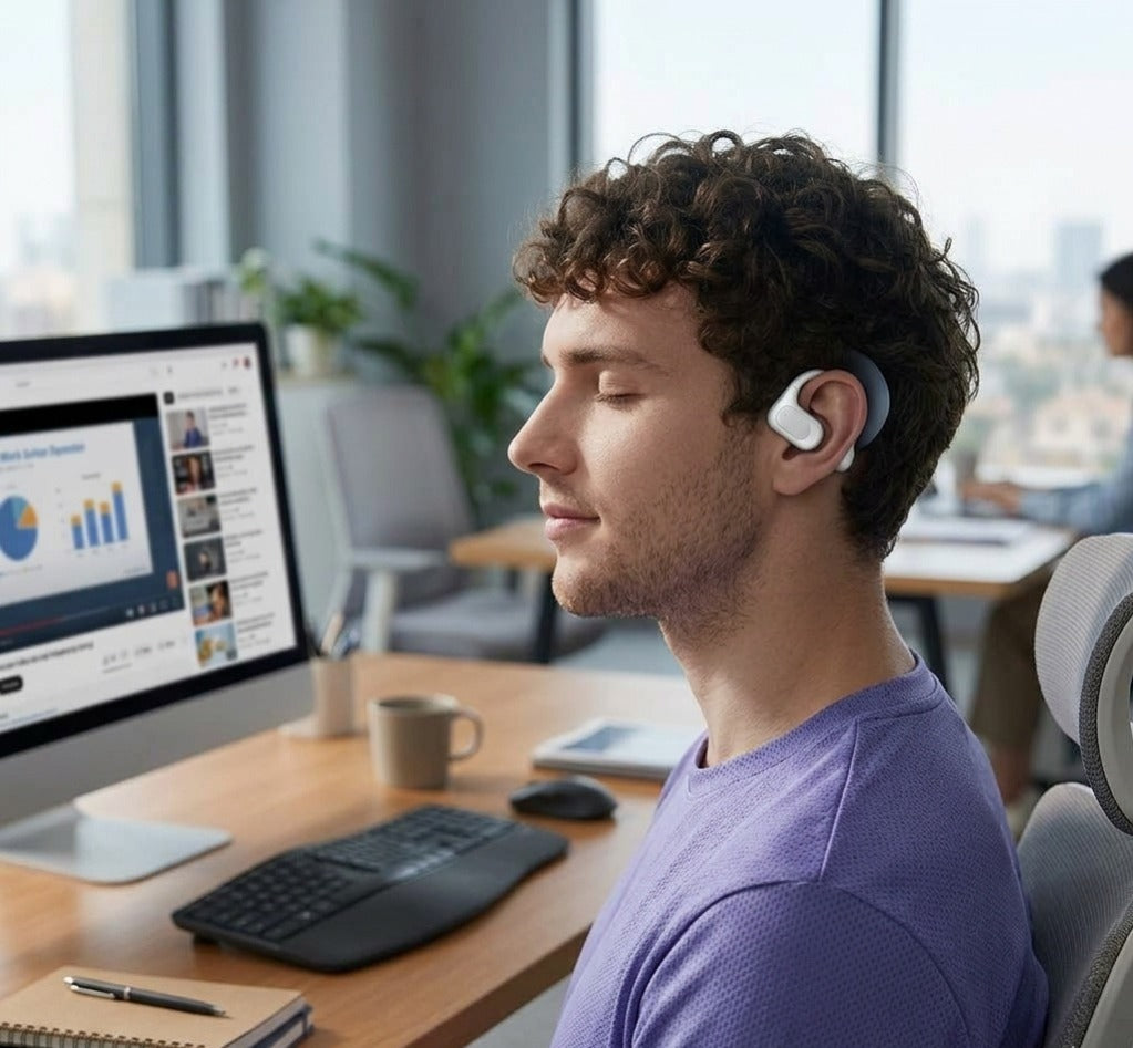 Audífonos T5 Bluetooth 5.3 | Inalámbricos Deportivos, Ligeros y Sumergibles - Vista 3