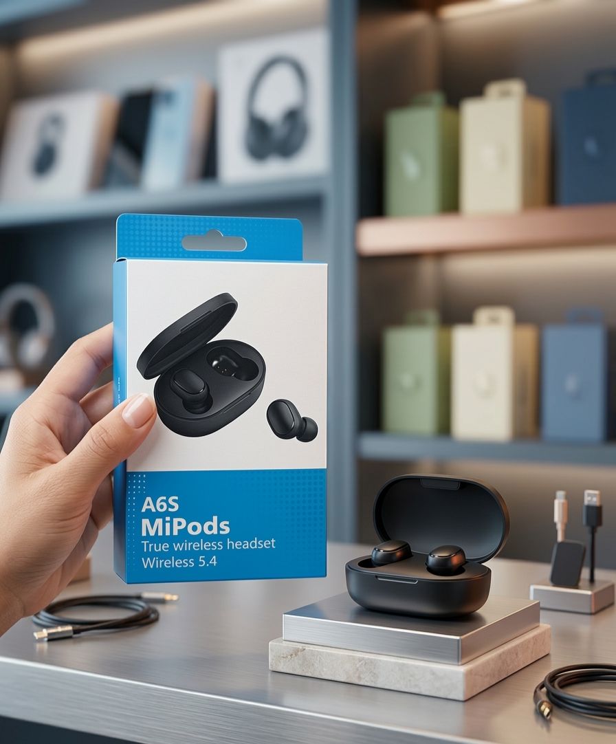 AirPods A6S audífonos Bluetooth frontales