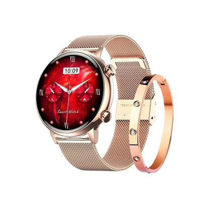 Smartwatch G-Tide Romance | Reloj Inteligente para Mujer, Pantalla AMOLED y Llamadas + PULSERA