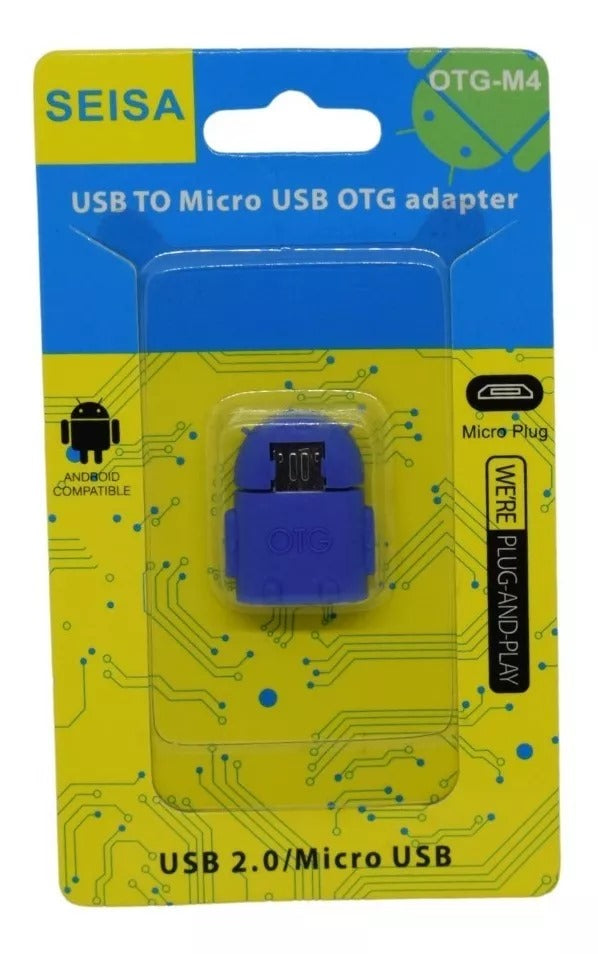 Adaptador OTG M4 USB para celular