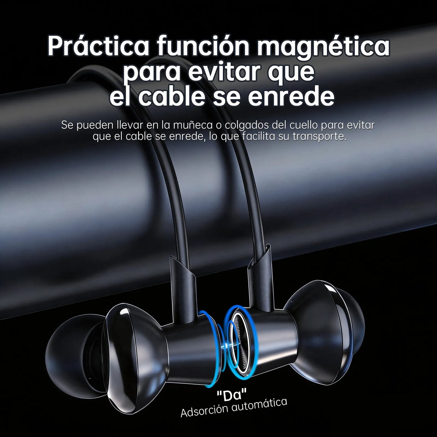 Audífonos de Cuello G-Tide EG22: Reproductor MP3 Independiente (Micro SD), Pantalla Digital LCD y Cancelación de Ruido ENC
