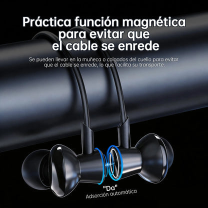 Audífonos de Cuello G-Tide EG22: Reproductor MP3 Independiente (Micro SD), Pantalla Digital LCD y Cancelación de Ruido ENC
