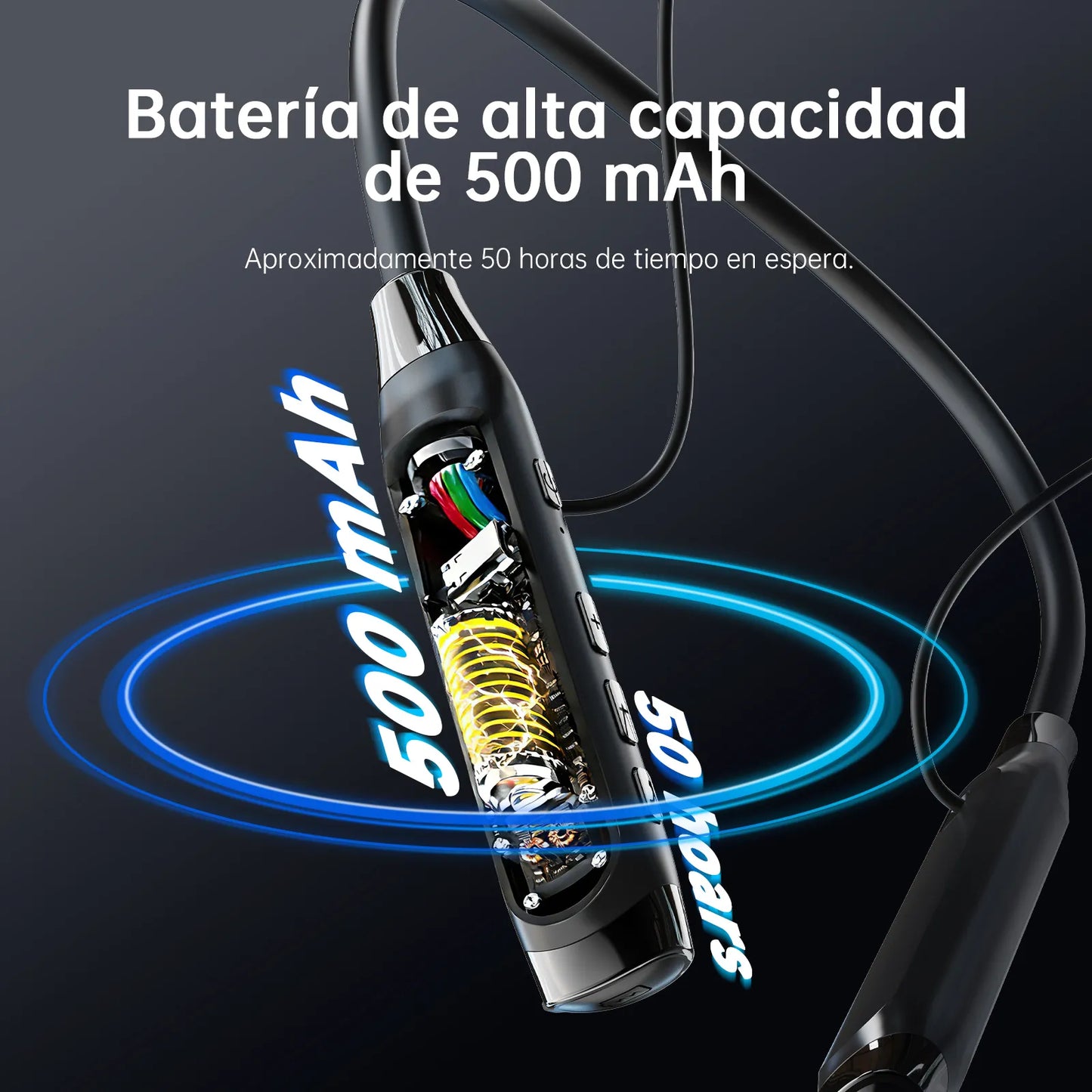 Audífonos de Cuello G-Tide EG22: Reproductor MP3 Independiente (Micro SD), Pantalla Digital LCD y Cancela - Vista 6