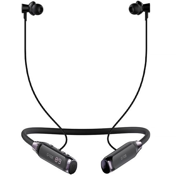 Audífonos de Cuello G-Tide EG22: Reproductor MP3 Independiente (Micro SD), Pantalla Digital LCD y Cancelación de Ruido E