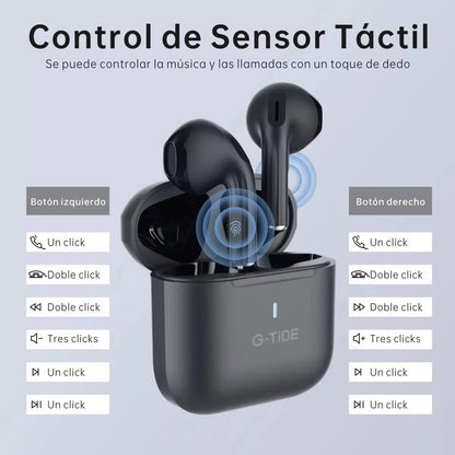 Audífonos G-Tide L11 In-Ear Bluetooth 5.3: Sonido HD, Control Táctil + Funda Protectora y Cordón de Regal - Vista 10