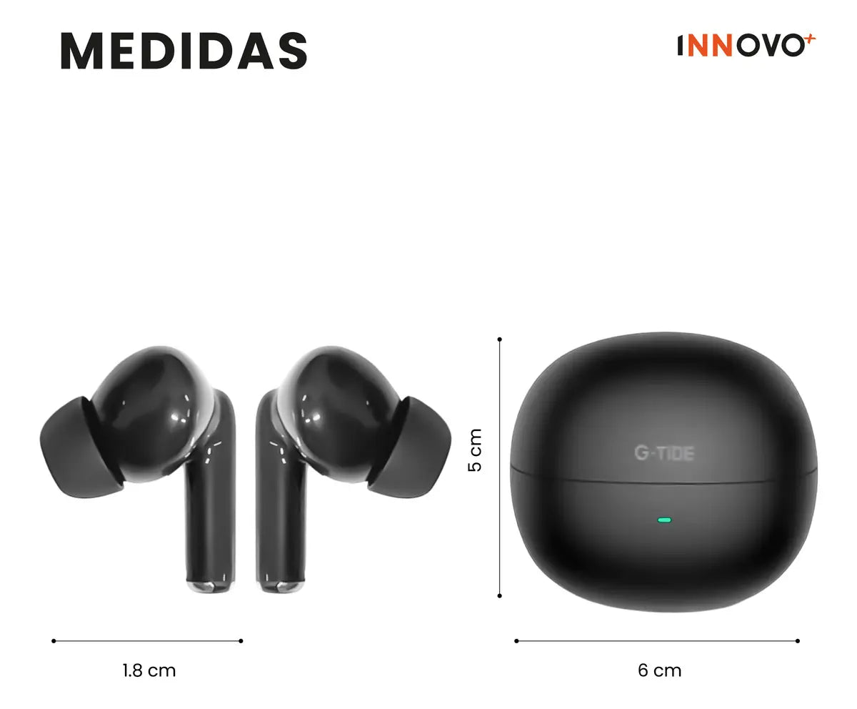 Audífonos G-Tide L42 TWS: Cancelación de Ruido ANC, Bluetooth 5.3 de Largo Alcance y Sonido HD Pro - Vista 6