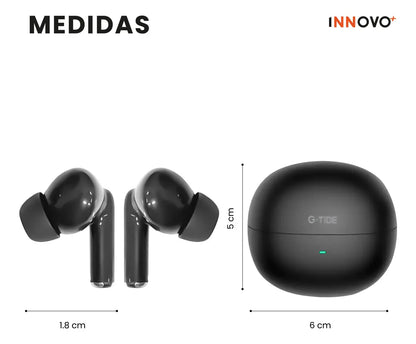 Audífonos G-Tide L42 TWS: Cancelación de Ruido ANC, Bluetooth 5.3 de Largo Alcance y Sonido HD Pro - Vista 6