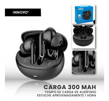 Audífonos G-Tide L42 TWS: Cancelación de Ruido ANC, Bluetooth 5.3 de Largo Alcance y Sonido HD Pro - Vista 5