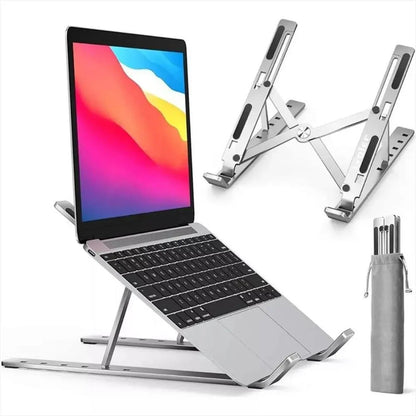 Base Soporte Metálico Ajustable Plegable para Laptop y Tablet | INOTEK