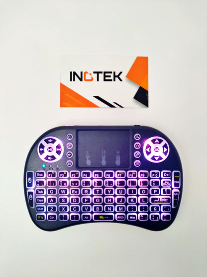 Mini Teclado Inalámbrico Retroiluminado con Touchpad | Navega, Escribe y Controla