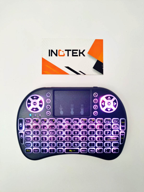 Mini Teclado Inalámbrico Retroiluminado con Touchpad | Navega, Escribe y Controla