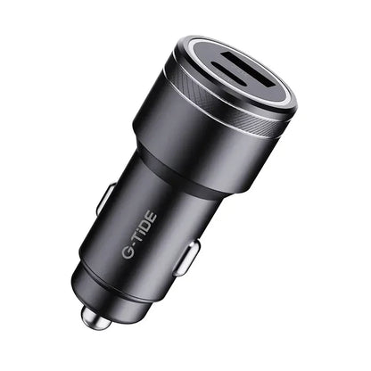 Cargador de Carro coche Doble Puerto USB + tipo C 30W carga rapida con Cable Tipo C a Tipo C
