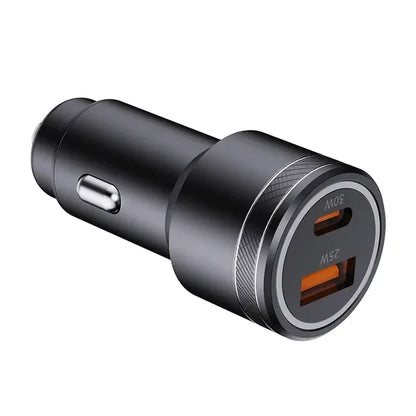 Cargador de Carro coche Doble Puerto USB + tipo C 30W carga rapida con Cable Tipo C a Tipo C