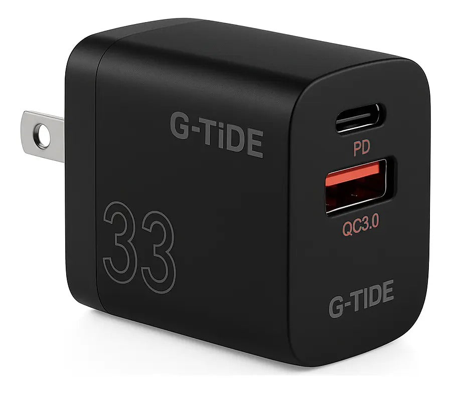 Cargador Cubo Turbo G033 33W G-Tide Doble Puerto (tibo C- USB) Carga Rápida - Vista 2