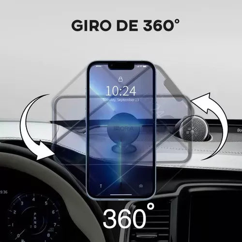 Soporte Magnético De Celular Para Carro Giro Completo 1Hora