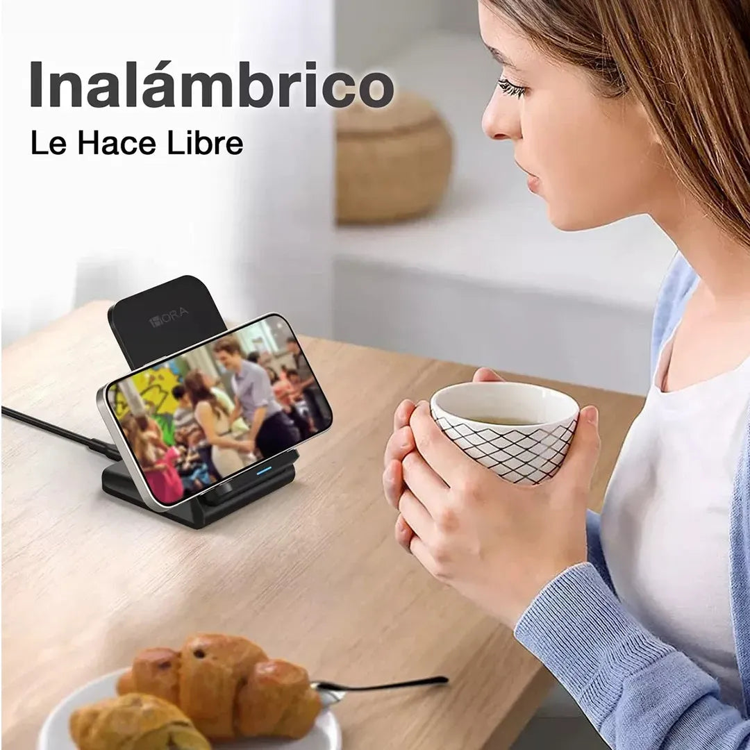 ⚡ Cargador Inalámbrico 1Hora GAR157 15W | Carga Rápida Qi