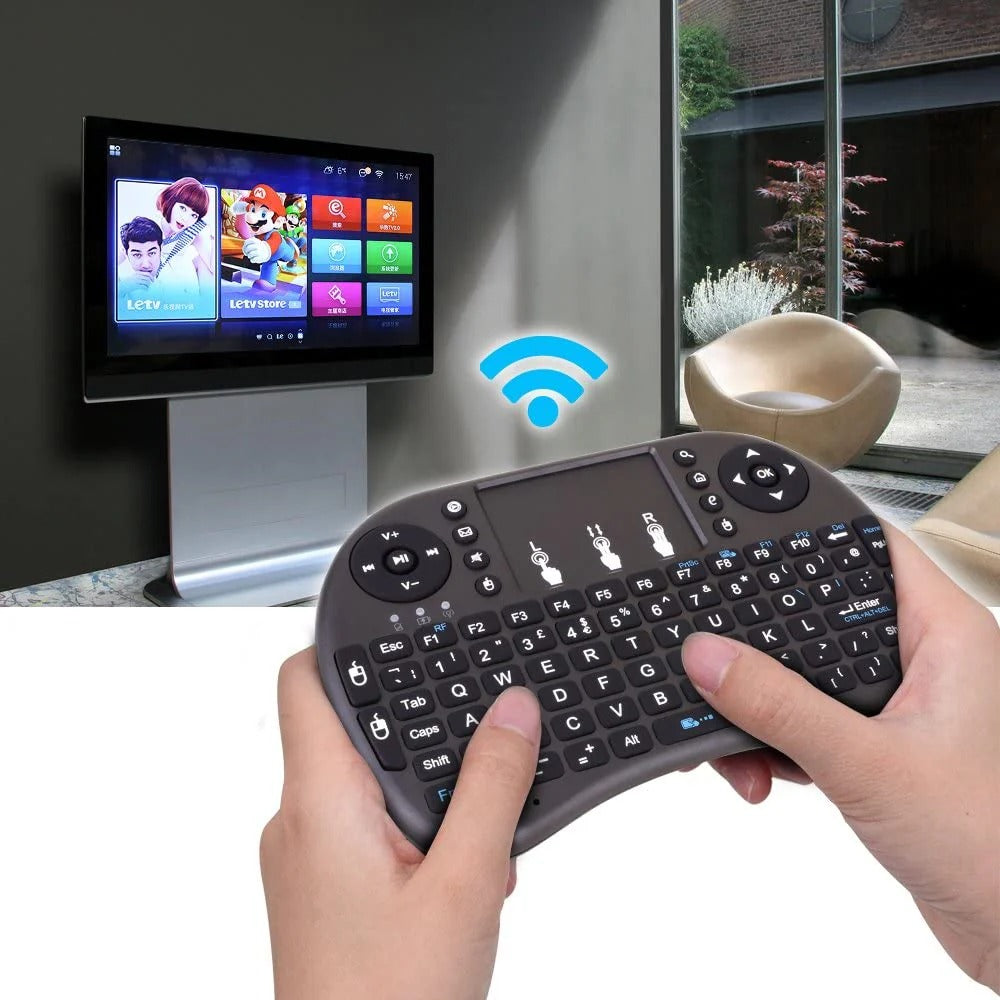 Mini Teclado Inalámbrico Retroiluminado con Touchpad | Navega, Escribe y Controla